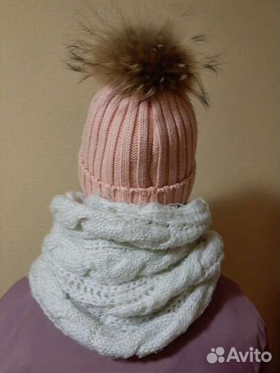 Комплект шапка и шарф