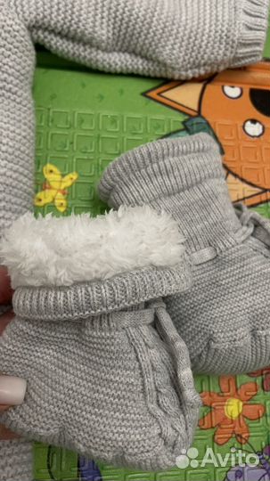 Комбинезон вязаный утеплённый 68