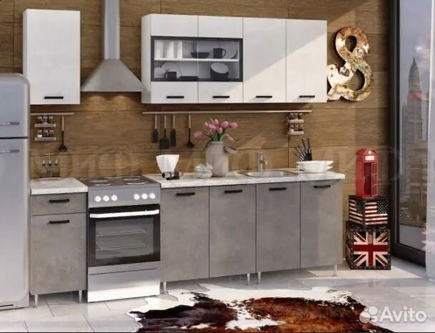 Кухня Рио бетон 2,0