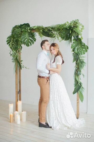 Свадебная арка деревянная