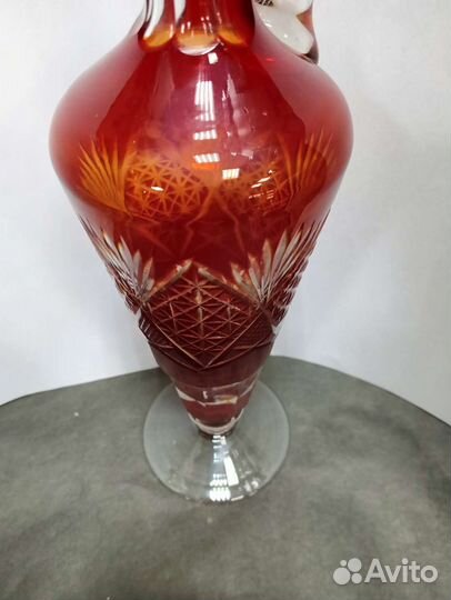 Графин СССР рубиновое стекло