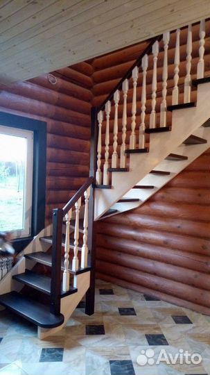 Лестница на второй этаж изготовление и установка
