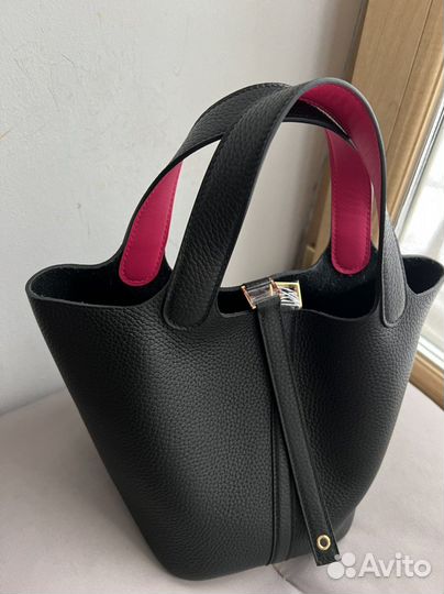 Hermes Picotin black/rose tyrion 18