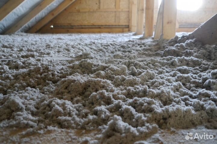 Эковата. Утепление крыш, стен, полов, перекрытий