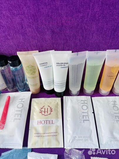 Косметика миниатюры для путешествий тапочки