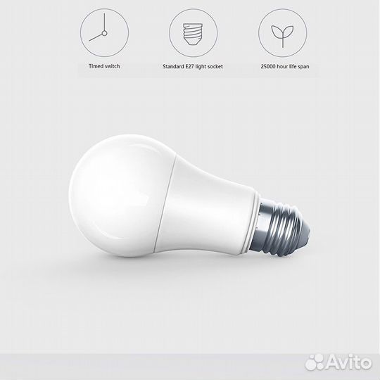 Умная smart лампа Aqara led light bulb E27