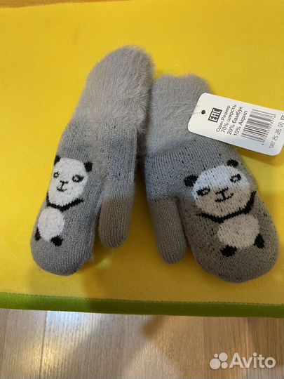 Варежки зимние детские