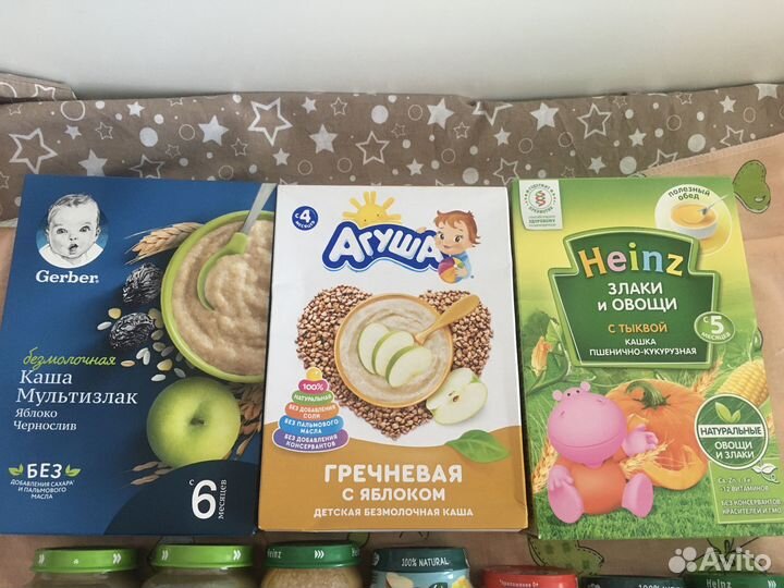 Безмолочная каша пюре сок