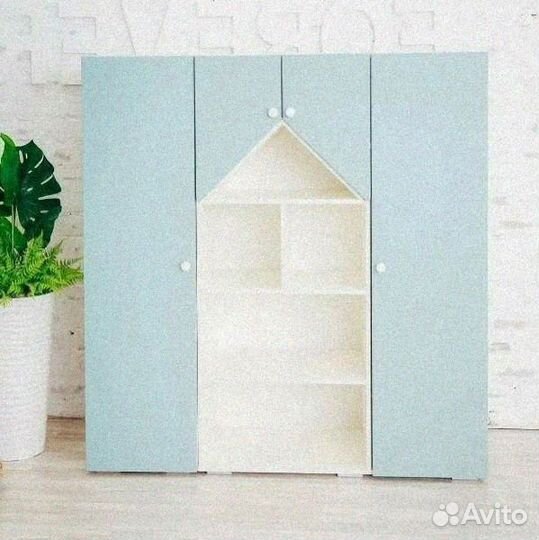 Детский шкаф «Домик» (разные цвета)