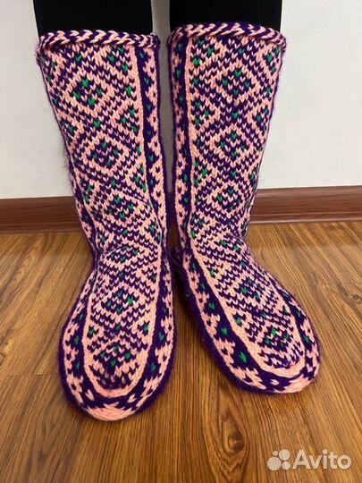 Джурабы Дагестанские, вязаные носки ручной работы