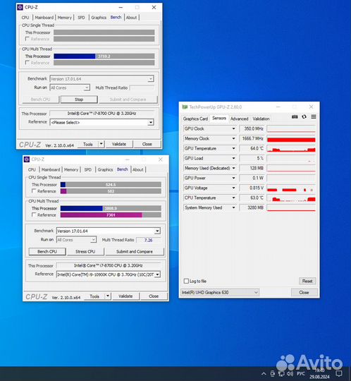 Игровой пк:i7-8700,Z370,32gb3333MhzCL16,SSD