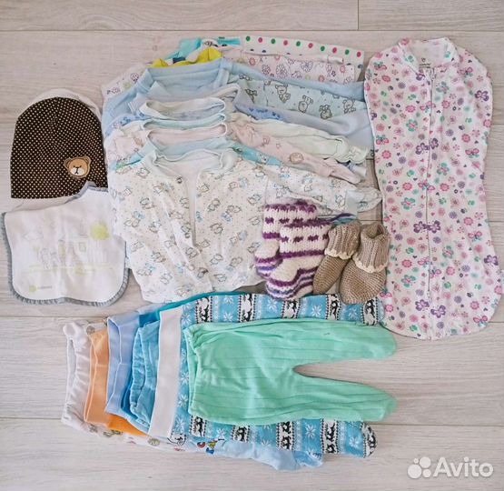Вещи пакетом на мальчика 0-5 месяцев