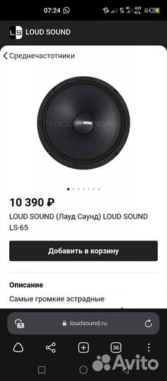 Широкополосные динамики(ls-65)