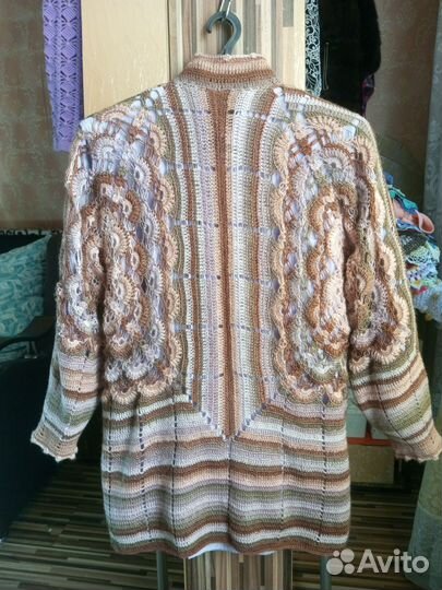 Кардиган женский ажурный