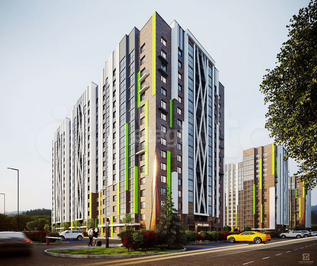 2-к. квартира, 49,4 м², 4/16 эт.
