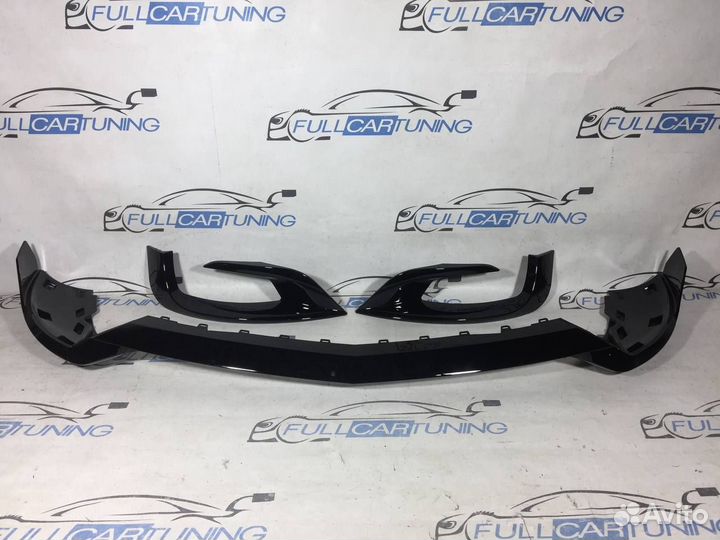 Губа переднего бампера Mercedes w222 AMG Brabus