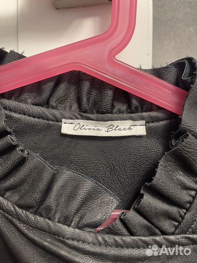 Кожаная куртка для девочки новая