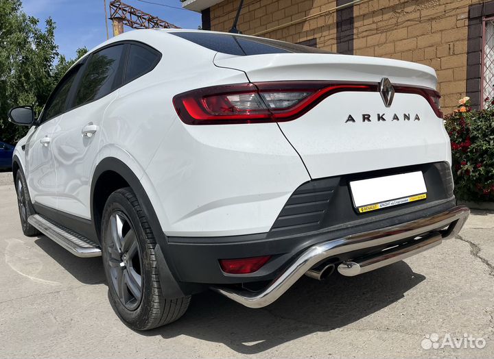 Renault Arkana 2018 Защита заднего бампера