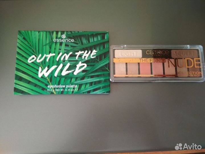 Палетки теней makeup revolution, essence, catrice