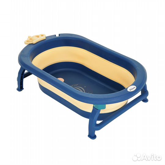 Детская ванна складная 87 см Pituso,Синяя с желтым