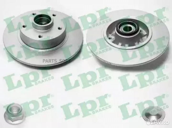 LPR R1040PCA Диск тормозной (с подшипником) R1040P