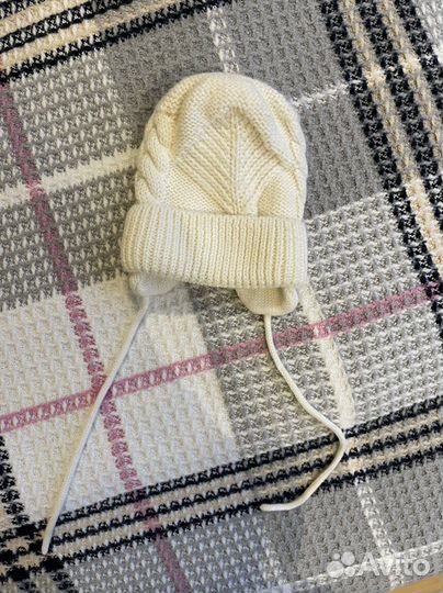 Шапка для новорожденного зима