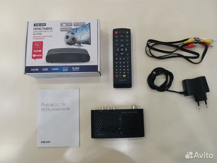 Цифровая приставка тв ресивер дексп 7734P