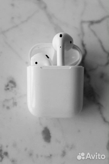 Наушники airpods 2 (копия люкс качества) + чехол