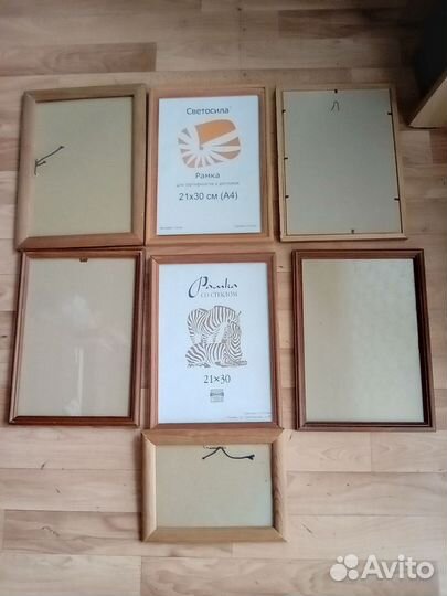 Рамки деревянные со стеклом,баннер