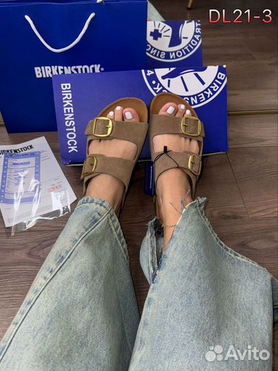 Шлепанцы birkenstock натуральные (36-40)