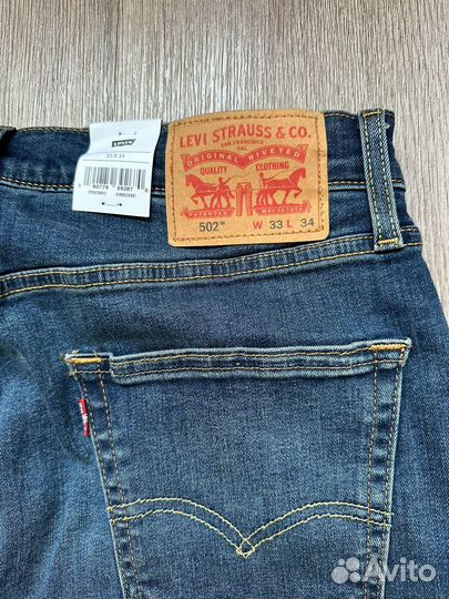 Джинсы мужские levis 502 w33