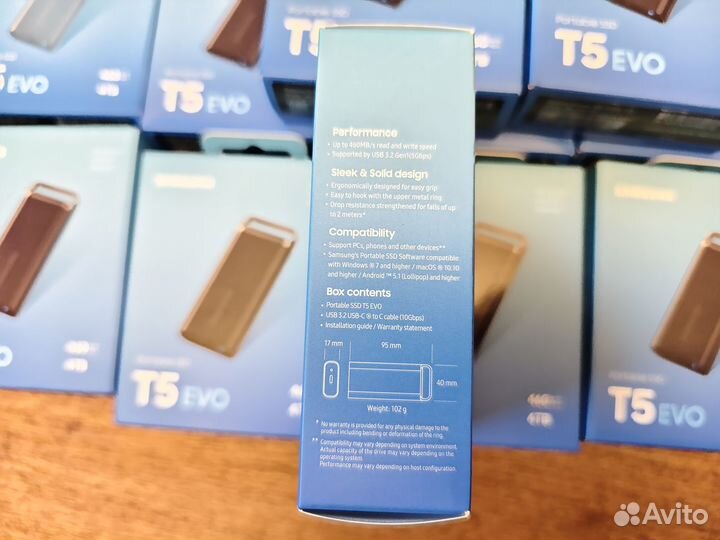 4TB Samsung T5 Evo Внешний SSD (Новые)