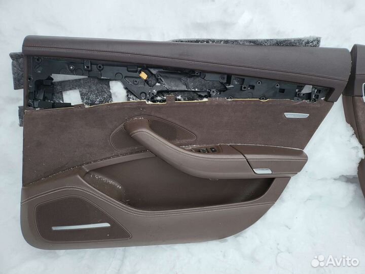 Обшивка двери balao brown Audi A8 D4 4H 2013