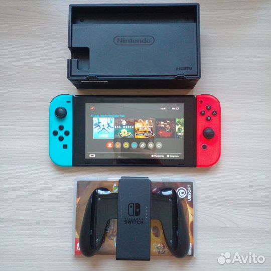 Nintendo Switch V.2 32GB + 35 лицензионных игр