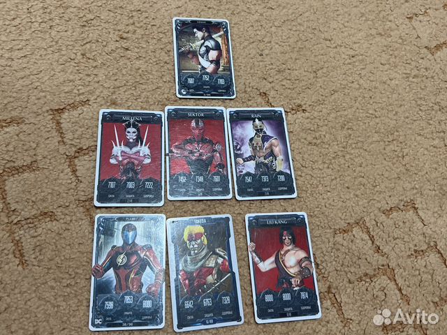 Коллекционные карточки лимитные MC №7,8,9