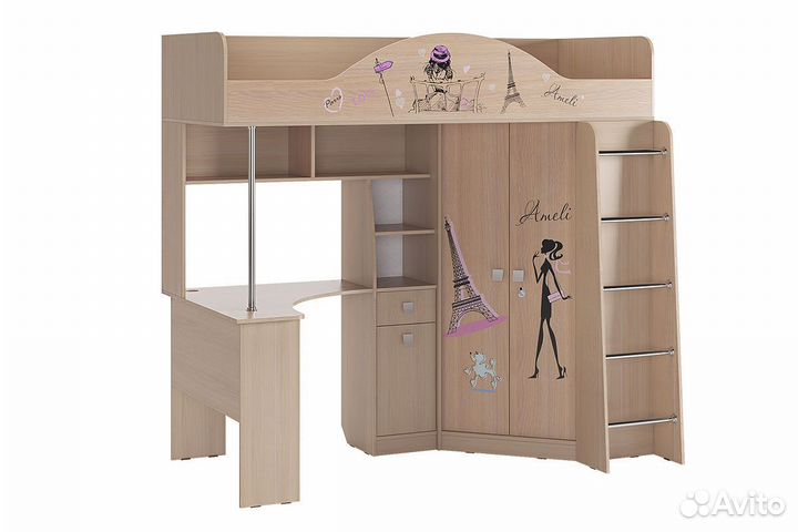 Амели Набор мебели Детский комплекс дуб млечный
