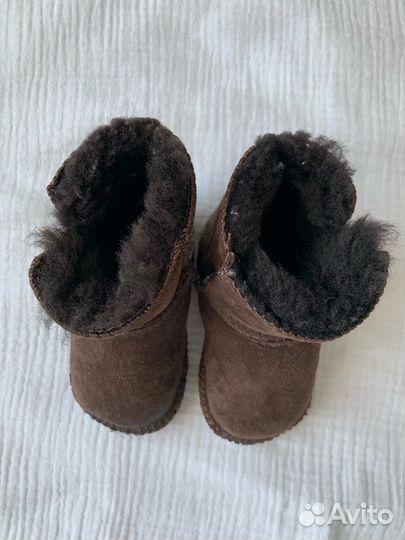 Ботинки натуральные для новорожденных