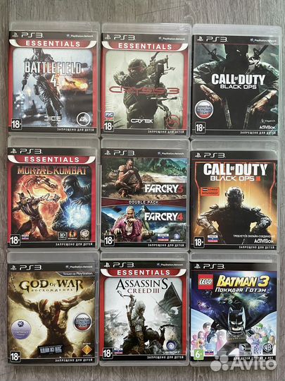 Игры для PlayStation 3, XBox