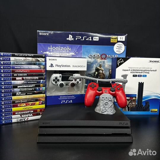 Sony playstation 4 pro 1tb +120игр