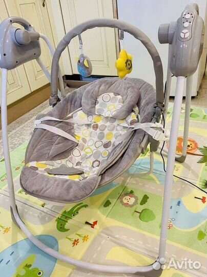 Детские электронные качели 2в1