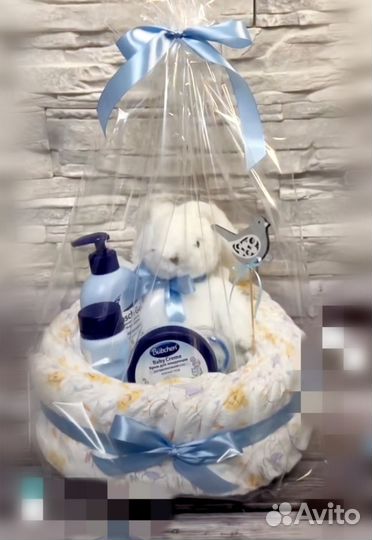 Торт или букет из памперсов