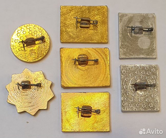 Значки плаванье СССР набор - 7 шт