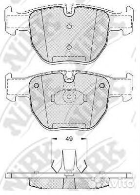 Передние тормозные колодки NiBK, PN0334