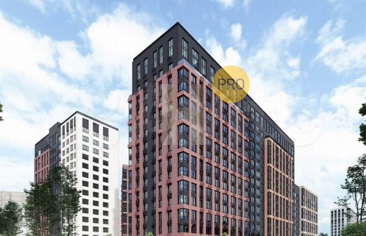 Квартира-студия, 39,9 м², 3/15 эт.