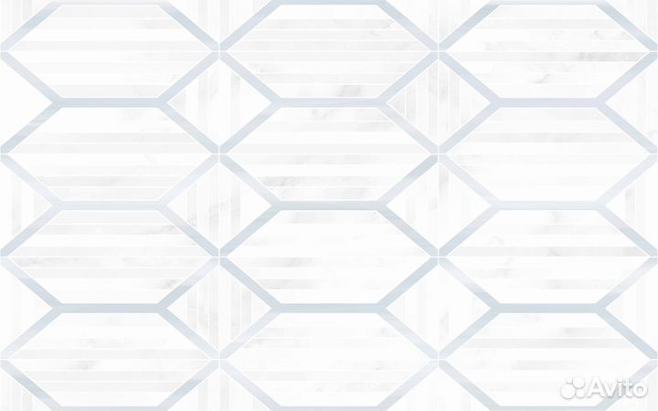 Плитка настенная Шахтинская Плитка Восток 03 25x40 см 1.4 м² глянцевая цвет белый/серый геометрия