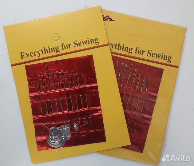 Иглы и нить для вышивки бисером