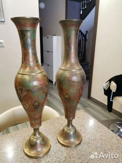 Ваза напольная латунь 70-е года