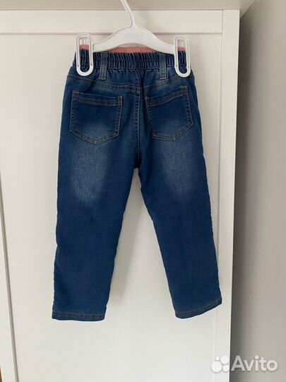 Джинсы утепленные 92 98