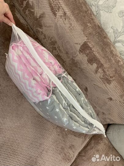 Бортики-подушки в детскую кроватку