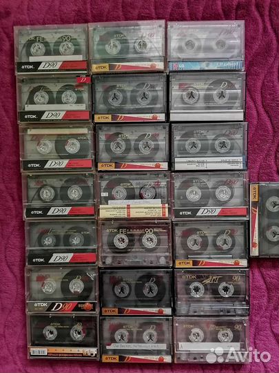 Аудиокассеты новые запечатанные sony